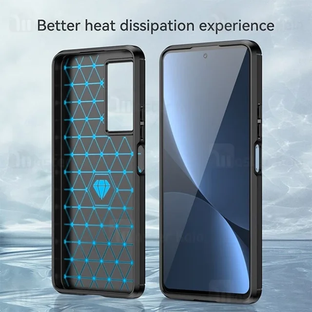 قاب فیبر کربنی شیائومی Xiaomi Redmi K50 / K50 Pro Rugged Armor Fiber Carbon - تصویر 7