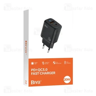 شارژر دیواری بیوا Biva HC-33 PD QC3.0 Fast Charger توان 20 وات - تصویر 3
