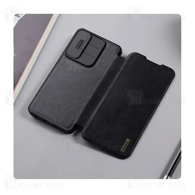کیف چرمی نیلکین سامسونگ Samsung Galaxy S25 Edge Nillkin Qin Pro Leather Case دارای محافظ - تصویر 4