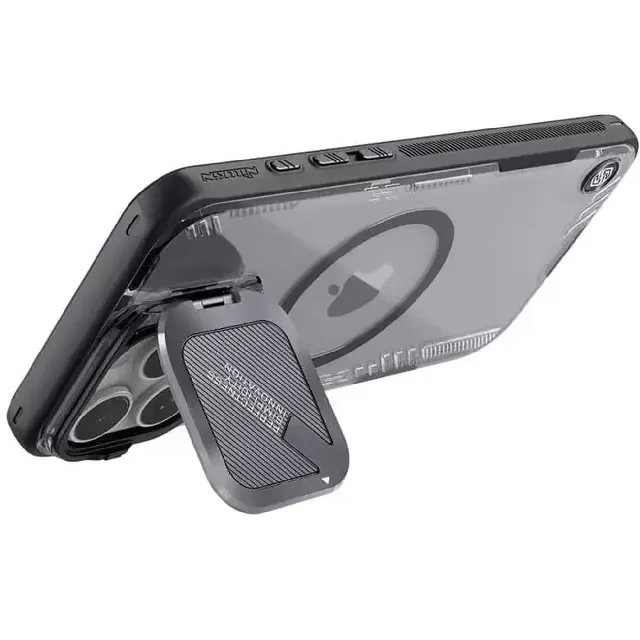 کاور مگنتی نیلکین مشکی - مدل Iceblade Prop Magnetic MagSafe با محافظ دوربین و استند مناسب - تصویر 3