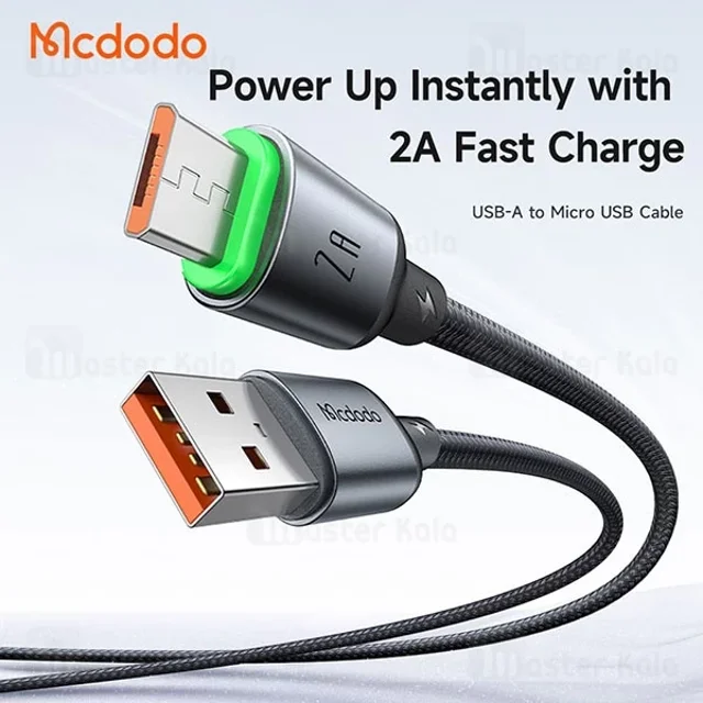 کابل میکرو یو اس بی مک دودو Mcdodo CA-6620 طول 1 متر شدت جریان 2 آمپر - تصویر 3