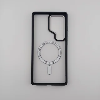 کاور برلیا مگسیف دار دور لنز فلزی دور قاب سیلیکونی مشکی سامسونگ S25 Ultra - تصویر 4