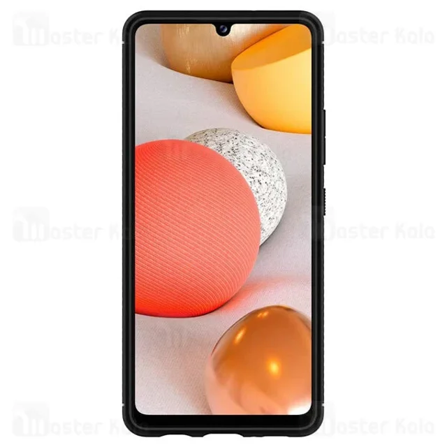 قاب محافظ ژله ای سامسونگ Samsung Galaxy A42 5G Rugged Armor Fiber Carbon - تصویر 2
