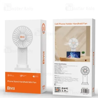 پنکه رومیزی شارژی بیوا Biva FA-01 Phone Stand Handheld Mini Fan - تصویر 6