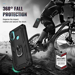 گارد محافظ ضد ضربه انگشتی موتورولا Motorola Moto E40 Armor Shockproof Case - تصویر 5