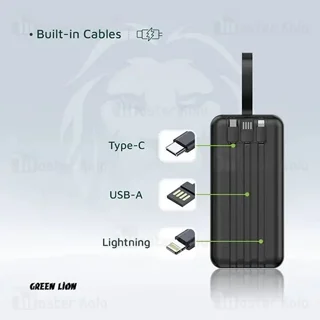 پاوربانک 50000 گرین لاین Green Lion Power Tank GNPWT50KPBBK توان 22.5 وات - تصویر 6