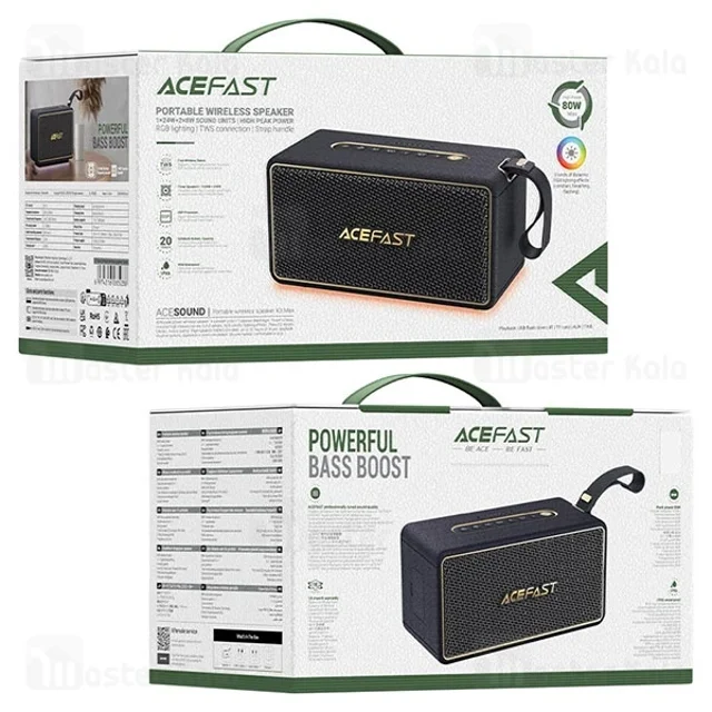 اسپیکر بلوتوث ایس فست ACEFAST K3 Max توان 80 وات رم و فلش خور - تصویر 8