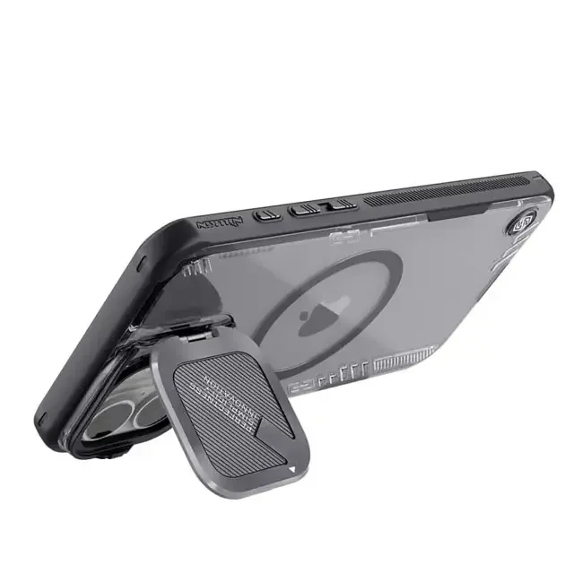 کاور مگنتی نیلکین مدل Iceblade Prop Magnetic MagSafe با محافظ دوربین و استند - رنگ مشکی - تصویر 4