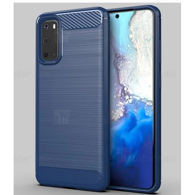قاب محافظ ژله ای سامسونگ Samsung Galaxy S20 Rugged Armor Fiber Carbon - تصویر 4