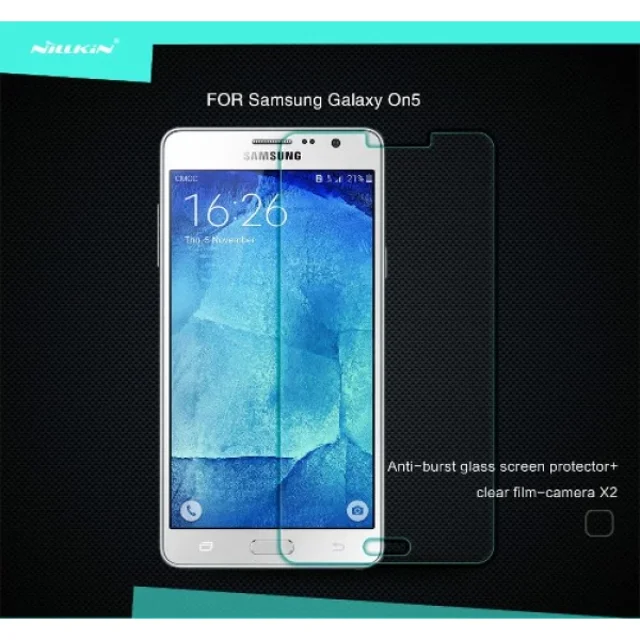 محافظ صفحه نمایش شیشه ای نیلکین سامسونگ Nillkin H Glass Samsung Galaxy ON5 / G550 - تصویر 6