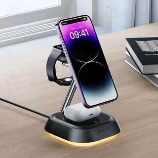 استند و شارژر وایرلس چند کاره مگ سیف ایس فست ACEFAST E16 با قابلیت شارژ اپل واچ - تصویر 3