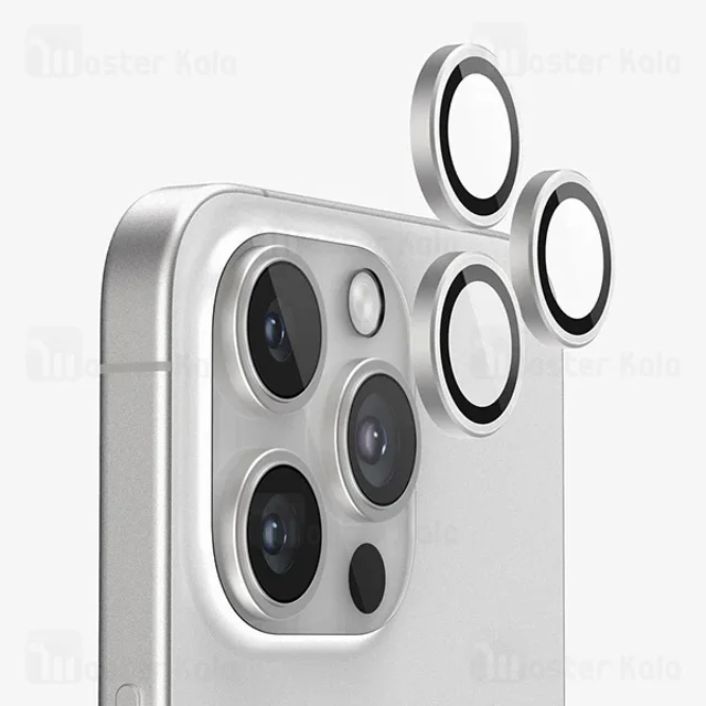 محافظ لنز فلزی دوربین مانکی Apple iPhone 16 Pro / 16 Pro Max Monkey Camera Lens - تصویر 3