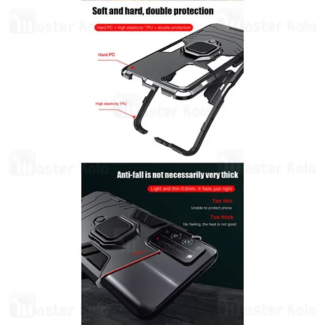 گارد ضد ضربه انگشتی Huawei Honor Play 4 KEYSION ShockProof Armor Ring - تصویر 7