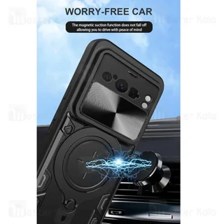 قاب ضد ضربه مگنتی گوگل Google Pixel 8 Pro Magnetic Support Case دارای محافظ دوربین - تصویر 4