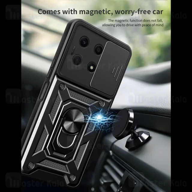 گارد محافظ ضد ضربه انگشتی Honor X6a SHUNIJA Case دارای محافظ دوربین - تصویر 7