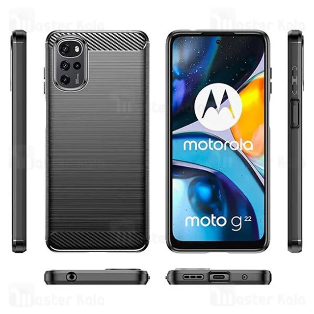 قاب فیبر کربنی موتورولا Motorola Moto G22 Rugged Armor Fiber Carbon - تصویر 6