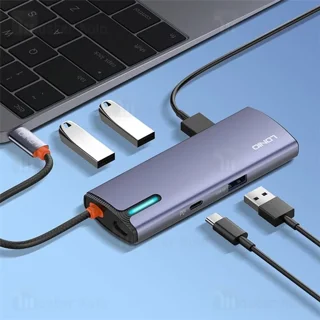 هاب 5 پورت تایپ سی الدینیو LDNIO DS-15U توان 100 وات - تصویر 4