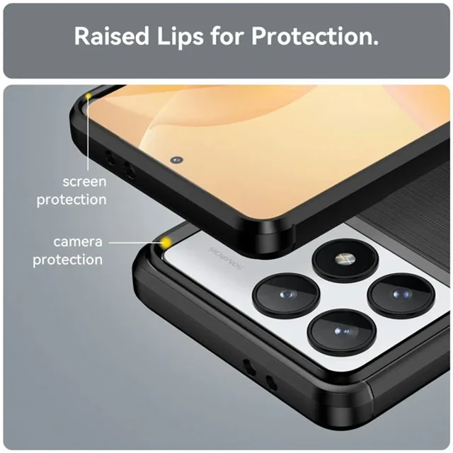 قاب فیبر کربنی شیائومی Xiaomi Redmi K70 Rugged Armor Fiber Carbon - تصویر 7