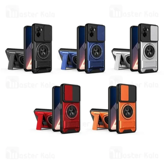 قاب ضد ضربه مگنتی Xiaomi Poco M7 4G Magnetic Multifunctional Case دارای محافظ دوربین - تصویر 2