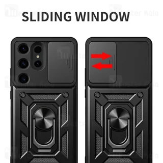 گارد محافظ ضد ضربه انگشتی Samsung Galaxy S24 ULTRA SHUNIJA Case دارای محافظ دوربین - تصویر 3