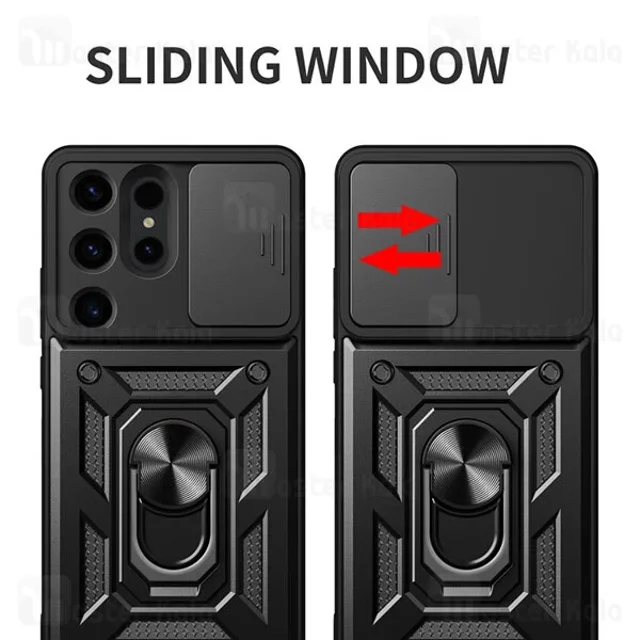 گارد محافظ ضد ضربه انگشتی Samsung Galaxy S24 ULTRA SHUNIJA Case دارای محافظ دوربین - تصویر 3