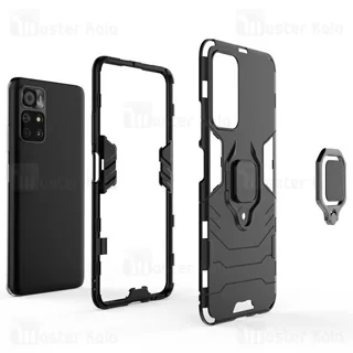 گارد ضد ضربه انگشتی شیائومی Xiaomi Redmi Note 11 5G (China) Black Panther KEYSION Armor - تصویر 8