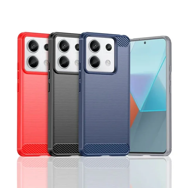 قاب فیبر کربنی شیائومی Xiaomi Redmi Note 13 Pro 5G / Poco X6 5G Rugged Armor Fiber Carbon - تصویر 3
