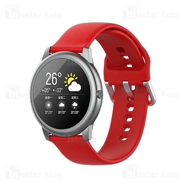بند سیلیکونی ساعت هوشمند شیائومی Xiaomi Haylou Solar LS05 / RT LS05s Silicone Band - تصویر 7