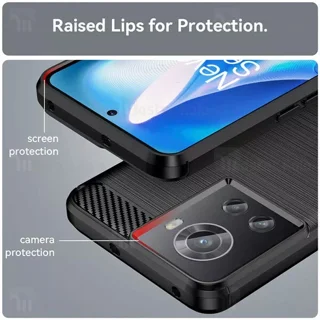 قاب فیبر کربنی وان پلاس OnePlus Ace 5G / 10R 5G Rugged Armor Fiber Carbon - تصویر 3