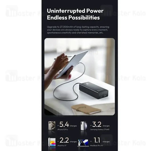 پاوربانک 27000 روموس Romoss PEA27 توان 65 وات - تصویر 4