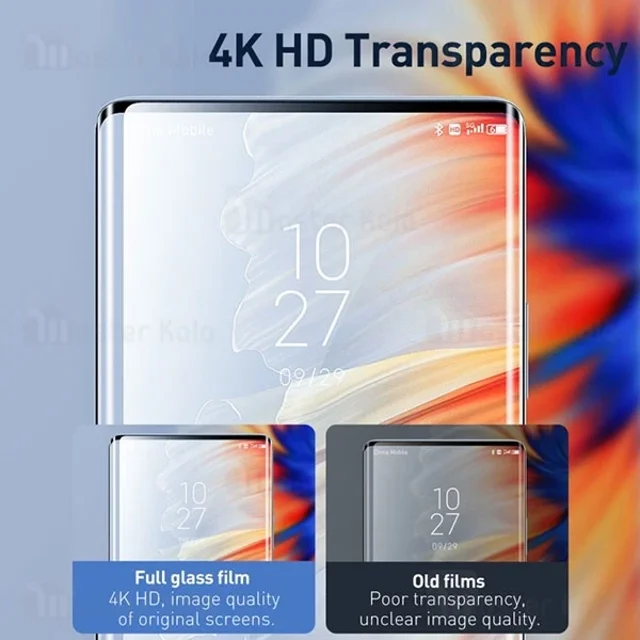 محافظ صفحه شیشه ای تمام صفحه تمام چسب خمیده Baseus Full Curved 0.25mm Xiaomi Mix 4 - تصویر 5