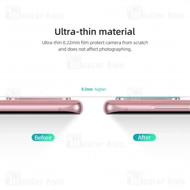 پک دوتایی محافظ لنز دوربین نیلکین Samsung Galaxy S20 InvisiFilm Camera Protector - تصویر 6