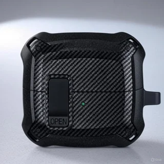کاور کیس هندزفری بی سیم سامسونگ Galaxy Buds 3 مدل اپیکوی Eggshell Carbon - تصویر 3