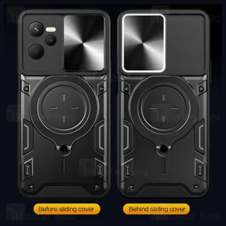 قاب ضد ضربه مگنتی Realme C35 Magnetic Support Case دارای محافظ دوربین - تصویر 2