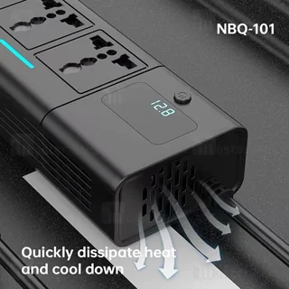 شارژر فندکی و چند راهی برق خودرو بیوا Biva NBQ-101 توان 200 وات - تصویر 6