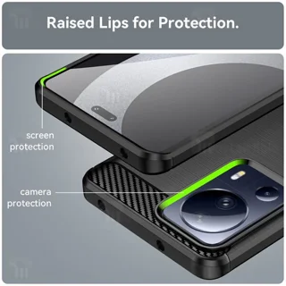 قاب فیبر کربنی شیائومی Xiaomi 13 Lite / Civi 2 Rugged Armor Fiber Carbon - تصویر 4