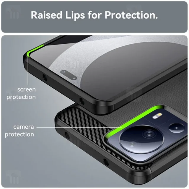 قاب فیبر کربنی شیائومی Xiaomi 13 Lite / Civi 2 Rugged Armor Fiber Carbon - تصویر 4