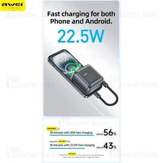 پاوربانک 10000 اوی Awei PA-5 توان 22.5 وات - تصویر 7