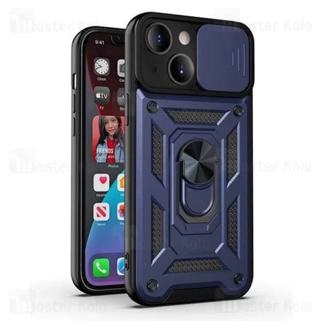 گارد محافظ ضد ضربه انگشتی آیفون Apple iPhone 13 SHUNIJA Armor Case دارای محافظ دوربین - تصویر 2