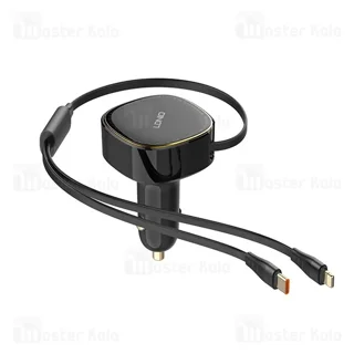 شارژر فندکی الدینیو Ldnio C107 توان 30 وات همراه با کابل جمع شونده - تصویر 6