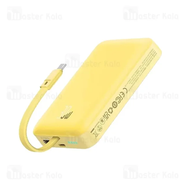 پاوربانک وایرلس 10000 مگنتی بیسوس Baseus P1002210B223 Magnetic Mini توان 30 وات با کابل - تصویر 5