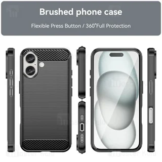 قاب فیبر کربنی آیفون Apple iPhone 17 Rugged Armor Fiber Carbon - تصویر 3