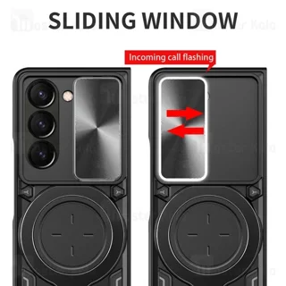 قاب ضد ضربه مگنتی سامسونگ Samsung Galaxy Z Fold6 Magnetic Support Case دارای محافظ دوربین - تصویر 3
