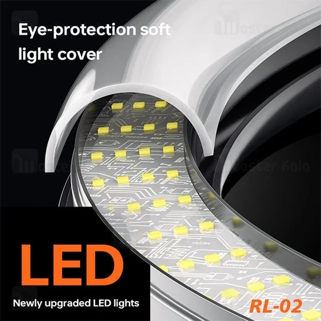 رینگ لایت بیوا Biva RL-02 55W LED Soft Ring Light سایز 18 اینچ با سه پایه و 3 هولدر - تصویر 5