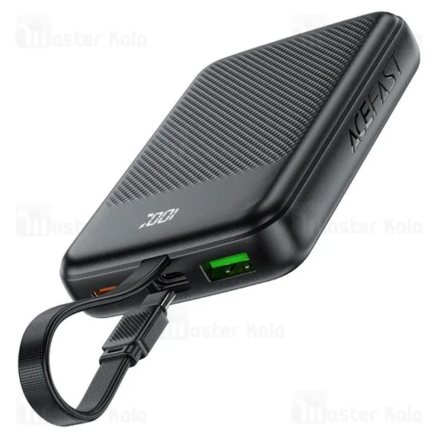 پاوربانک 10000 ایس فست ACEFAST M13 توان 22.5 وات همراه با کابل متصل - تصویر 4