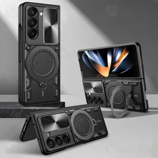 قاب ضد ضربه مگنتی سامسونگ Samsung Galaxy Z Fold6 Magnetic Support Case دارای محافظ دوربین - تصویر 6