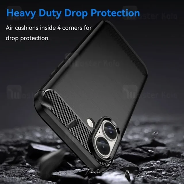 قاب فیبر کربنی آیفون Apple iPhone 17 Rugged Armor Fiber Carbon - تصویر 7