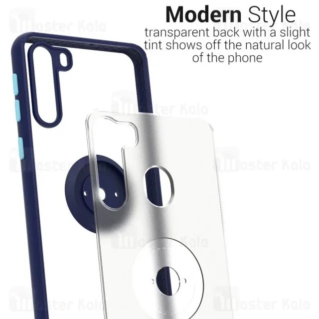 قاب مات هیبریدی انگشتی Samsung Galaxy A21 Matte Hybrid Ring Case - تصویر 8