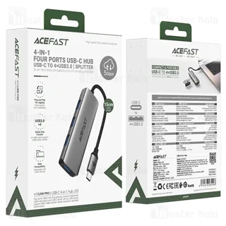 هاب 4 پورت تایپ سی ایس فست ACEFAST J15 - تصویر 7