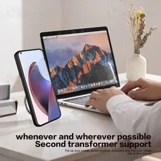 قاب ضد ضربه مگنتی اوپو Oppo A78 4G Magnetic Support Case دارای محافظ دوربین - تصویر 5